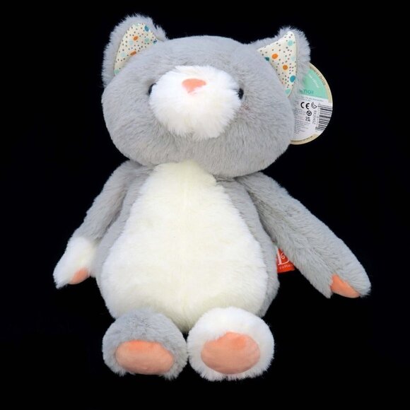 B. Toys Softies Plush Happyhues Cloudy Cosmos Gray Kitty Cat Lovey 12" NWT - Picture 1 of 4
